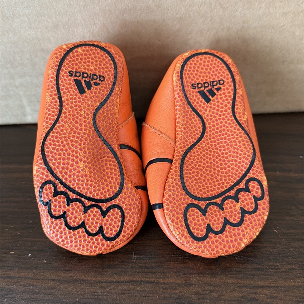Adidas Crib baby Infant Shoes Leaguers Basketball Size 2K Y2K Vintage leather - Picture 7 of 7